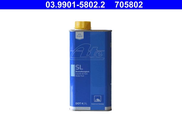 Original ATE Bremsflüssigkeit BRAKE FLUID DOT4 SL 1 Liter - Bild 2 von 2